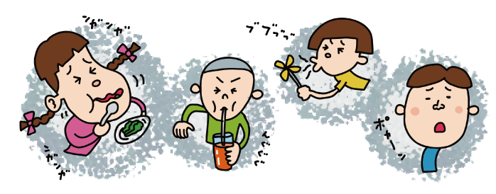 お口の力が弱くなった子供たち